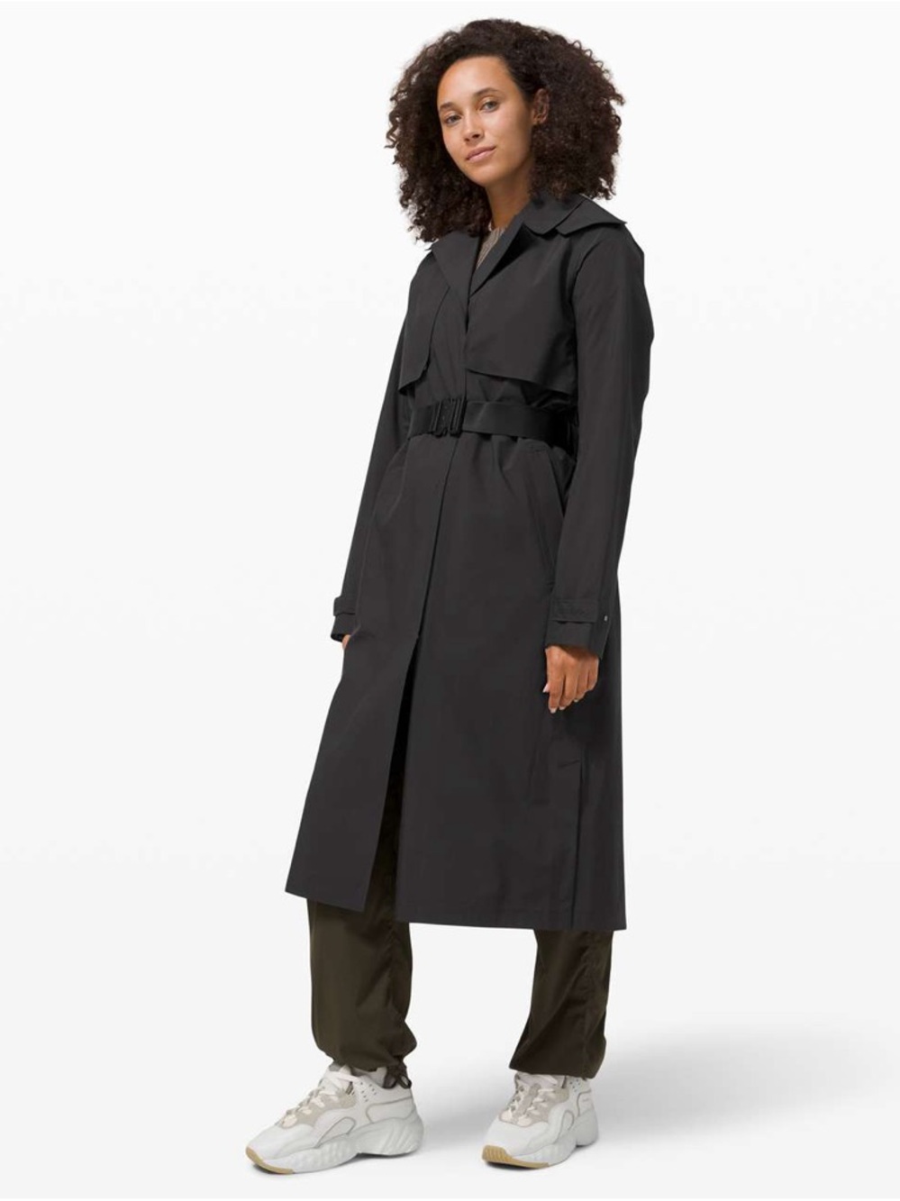 lululemon athletica Black always there Trench coat